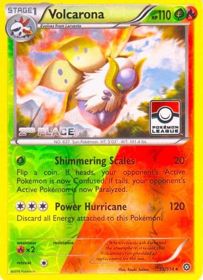 Volcarona (Pokemon League) [2nd Place] League & Championship Cards Pokemon card