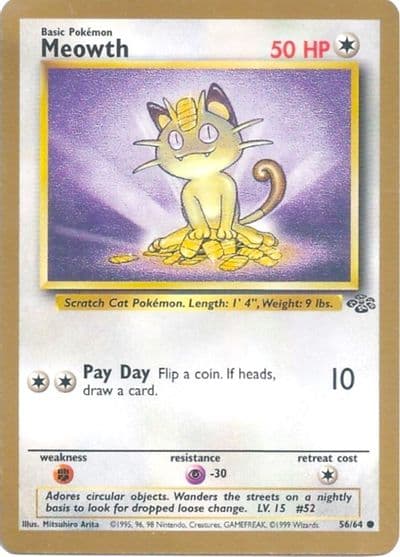 Meowth (Gold Bordered Promo) Miscellaneous Cards & Products Pokemon card