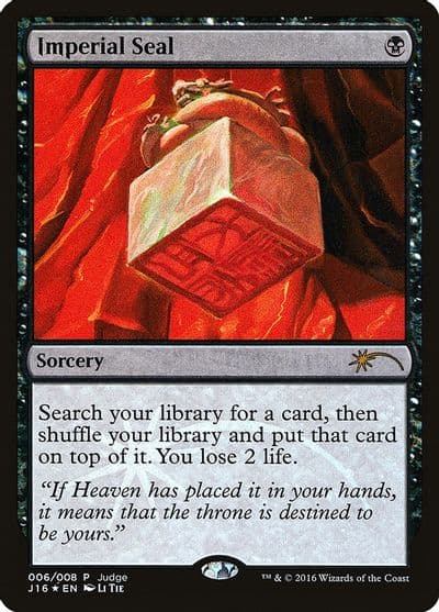 Imperial Seal Judge Promos Magic card