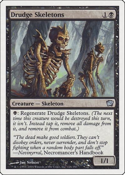 Drudge Skeletons 9th Edition Magic card