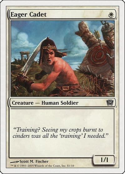 Eager Cadet 9th Edition Magic card