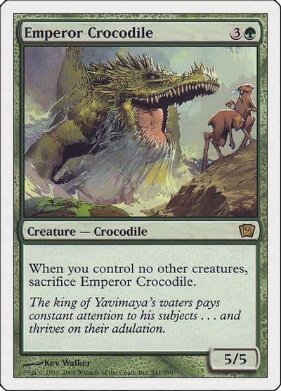 Emperor Crocodile 9th Edition Magic card