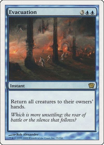 Evacuation 9th Edition Magic card