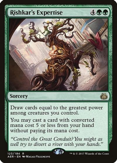 Rishkars Expertise Aether Revolt Magic card