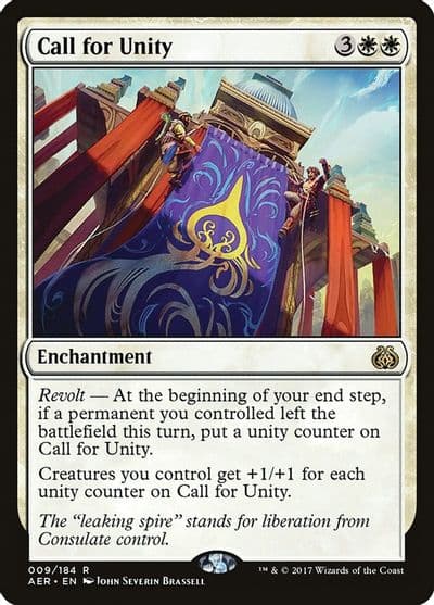Call for Unity Aether Revolt Magic card