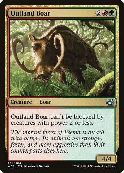 Outland Boar Aether Revolt Magic card