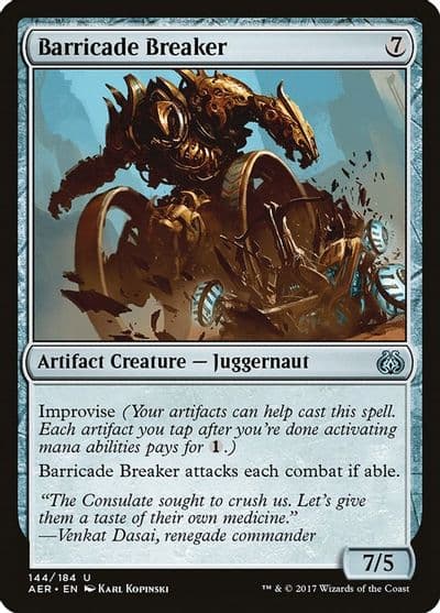 Barricade Breaker Aether Revolt Magic card