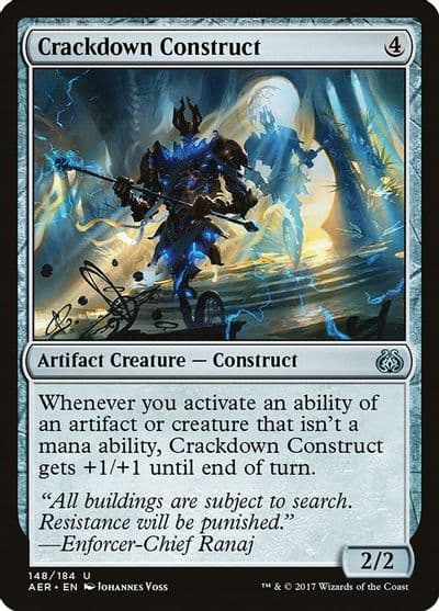 Crackdown Construct Aether Revolt Magic card