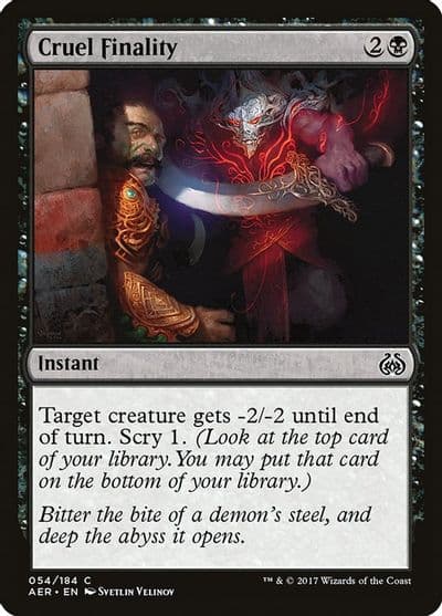 Cruel Finality Aether Revolt Magic card