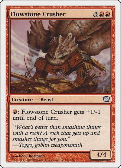 Flowstone Crusher 9th Edition Magic card