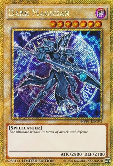 Dark Magician Gold Secret Rare The Dark Side of Dimensions Movie Pack: Gold Edition Yu-Gi-Oh! card
