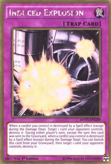 Induced Explosion The Dark Side of Dimensions Movie Pack: Gold Edition Yu-Gi-Oh! card
