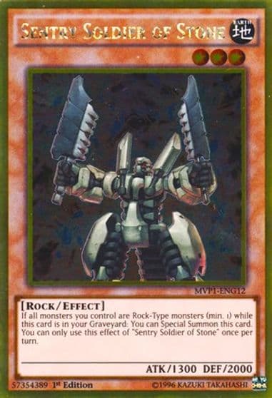 Sentry Soldier of Stone The Dark Side of Dimensions Movie Pack: Gold Edition Yu-Gi-Oh! card