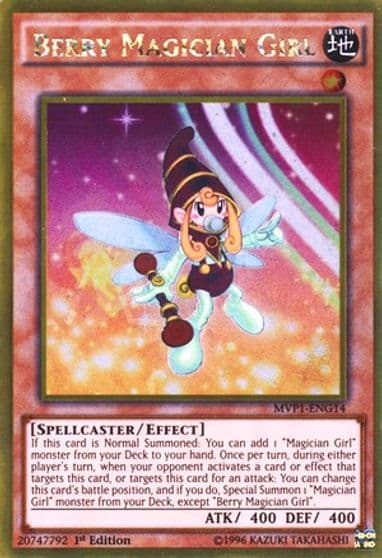 Berry Magician Girl The Dark Side of Dimensions Movie Pack: Gold Edition Yu-Gi-Oh! card