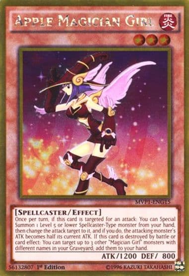 Apple Magician Girl The Dark Side of Dimensions Movie Pack: Gold Edition Yu-Gi-Oh! card