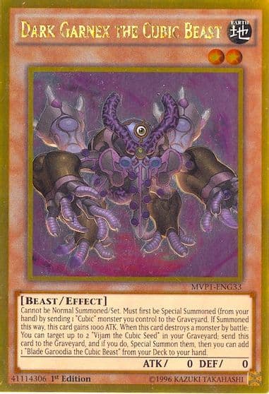 Dark Garnex the Cubic Beast The Dark Side of Dimensions Movie Pack: Gold Edition Yu-Gi-Oh! card