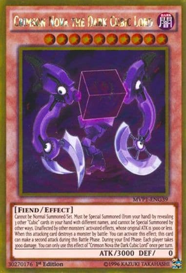 Crimson Nova the Dark Cubic Lord The Dark Side of Dimensions Movie Pack: Gold Edition Yu-Gi-Oh! card