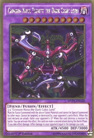 Crimson Nova Trinity the Dark Cubic Lord The Dark Side of Dimensions Movie Pack: Gold Edition Yu-Gi-Oh! card