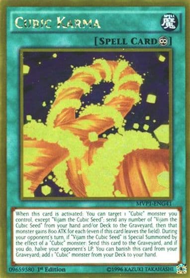 Cubic Karma The Dark Side of Dimensions Movie Pack: Gold Edition Yu-Gi-Oh! card