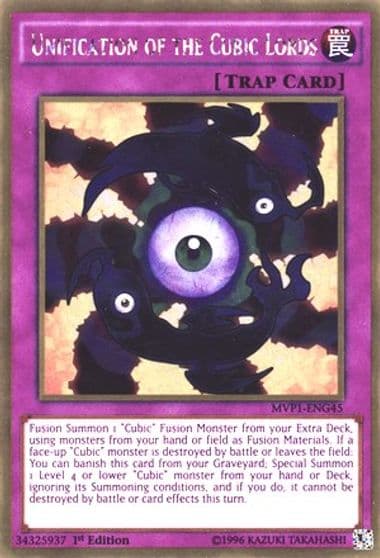 Unification of the Cubic Lords The Dark Side of Dimensions Movie Pack: Gold Edition Yu-Gi-Oh! card