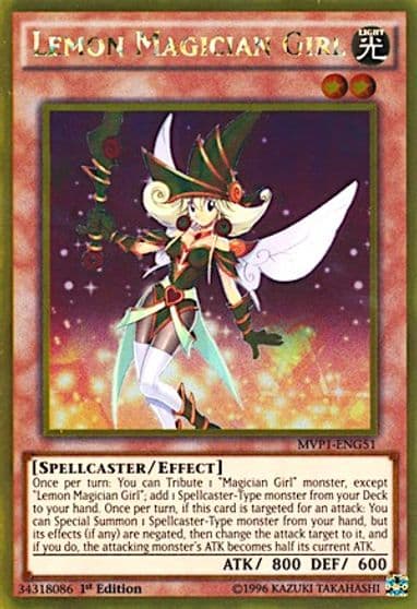 Lemon Magician Girl The Dark Side of Dimensions Movie Pack: Gold Edition Yu-Gi-Oh! card