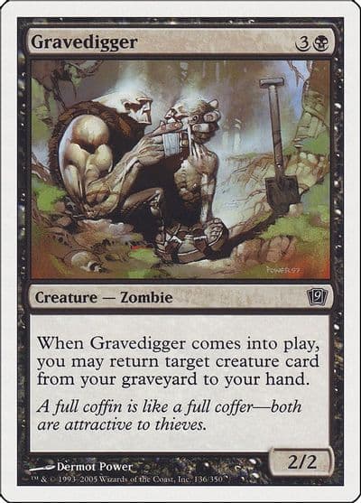 Gravedigger 9th Edition Magic card