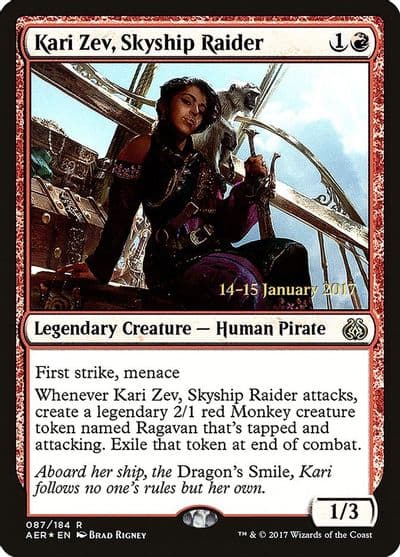 Kari Zev Skyship Raider Prerelease Cards Magic card