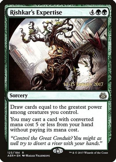 Rishkars Expertise Prerelease Cards Magic card