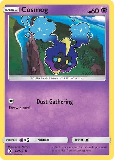 Cosmog SM Base Set Pokemon card
