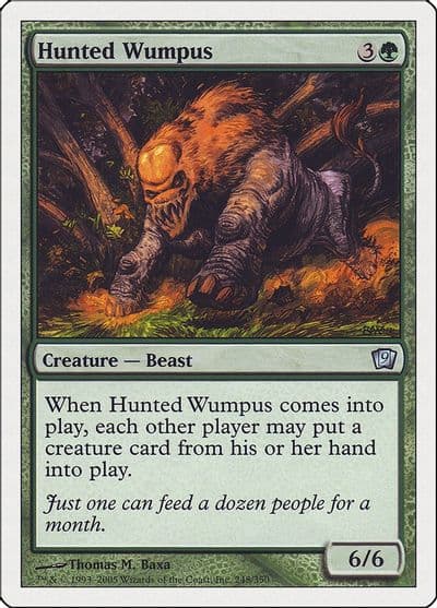 Hunted Wumpus 9th Edition Magic card