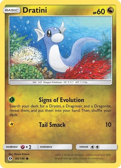 Dratini SM Base Set Pokemon card
