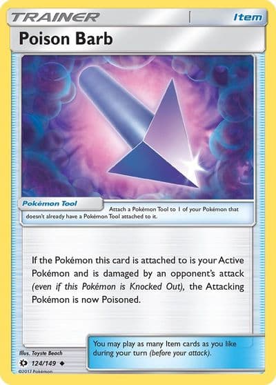 Poison Barb SM Base Set Pokemon card