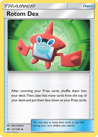 Rotom Dex SM Base Set Pokemon card