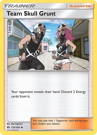 Team Skull Grunt SM Base Set Pokemon card