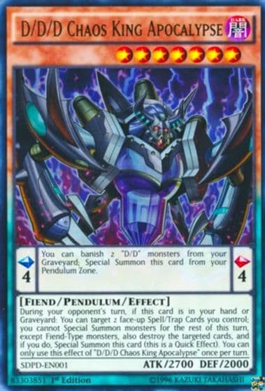 D D D Chaos King Apocalypse Structure Deck: Pendulum Domination Yu-Gi-Oh! card