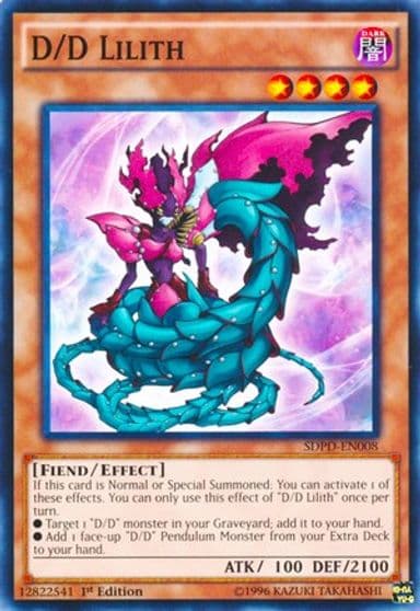 D D Lilith Structure Deck: Pendulum Domination Yu-Gi-Oh! card