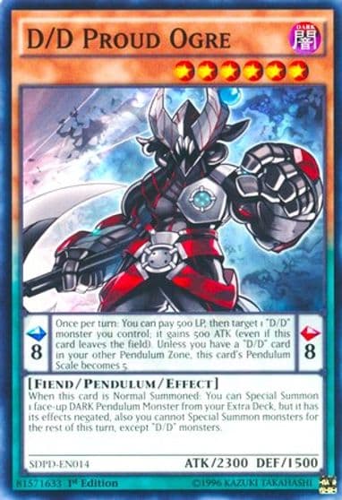 D D Proud Ogre Structure Deck: Pendulum Domination Yu-Gi-Oh! card