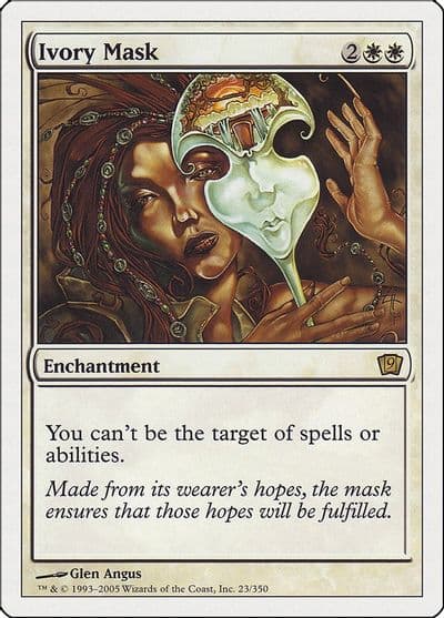Ivory Mask 9th Edition Magic card