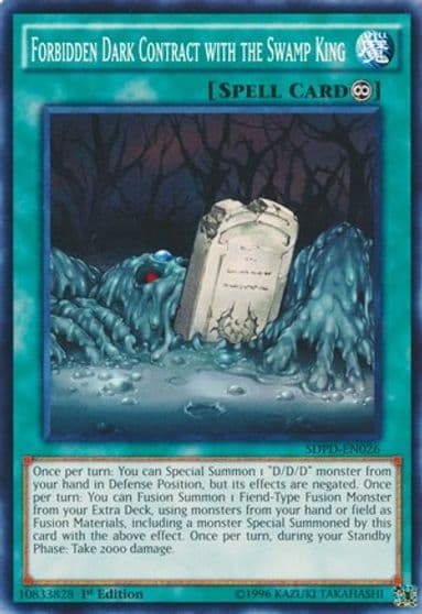 Forbidden Dark Contract with the Swamp King Structure Deck: Pendulum Domination Yu-Gi-Oh! card
