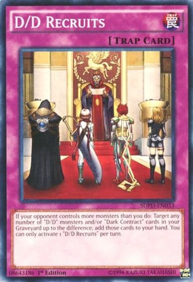 D D Recruits Structure Deck: Pendulum Domination Yu-Gi-Oh! card
