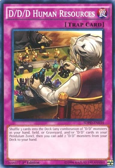 D D D Human Resources Structure Deck: Pendulum Domination Yu-Gi-Oh! card
