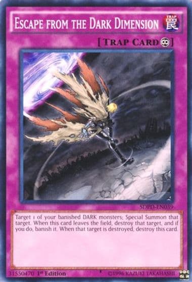 Escape from the Dark Dimension Structure Deck: Pendulum Domination Yu-Gi-Oh! card