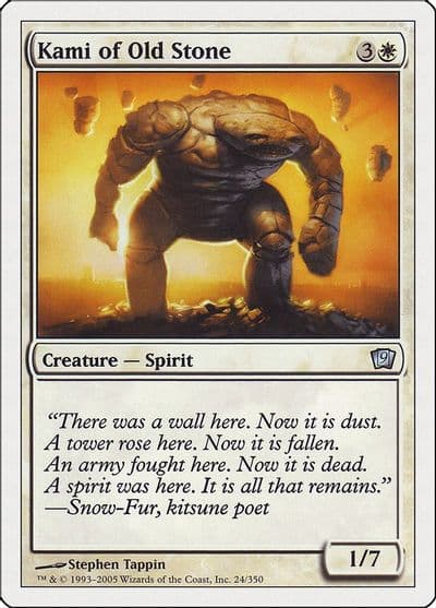 Kami of Old Stone 9th Edition Magic card