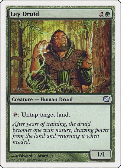 Ley Druid 9th Edition Magic card