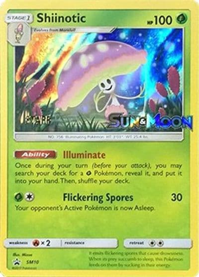 Shiinotic - SM10 (Prerelease) [Staff] SM Promos Pokemon card