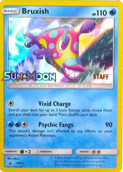 Bruxish - SM11 (Prerelease) [Staff] SM Promos Pokemon card