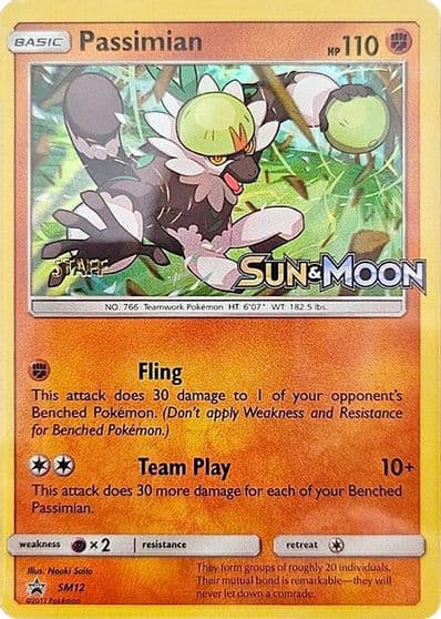 Passimian - SM12 (Prerelease) [Staff] SM Promos Pokemon card