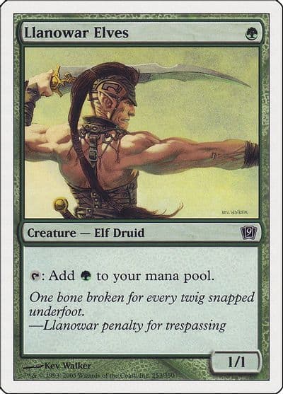 Llanowar Elves 9th Edition Magic card