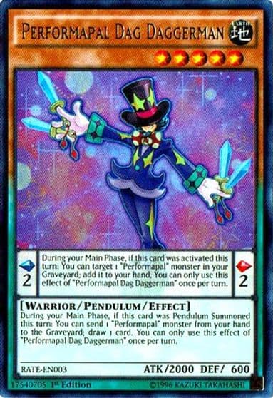 Performapal Dag Daggerman Raging Tempest Yu-Gi-Oh! card