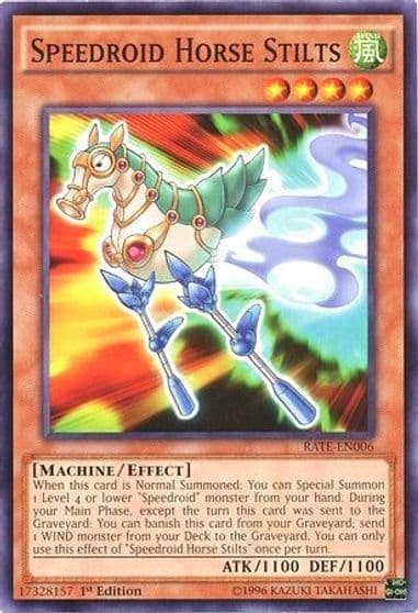 Speedroid Horse Stilts Raging Tempest Yu-Gi-Oh! card